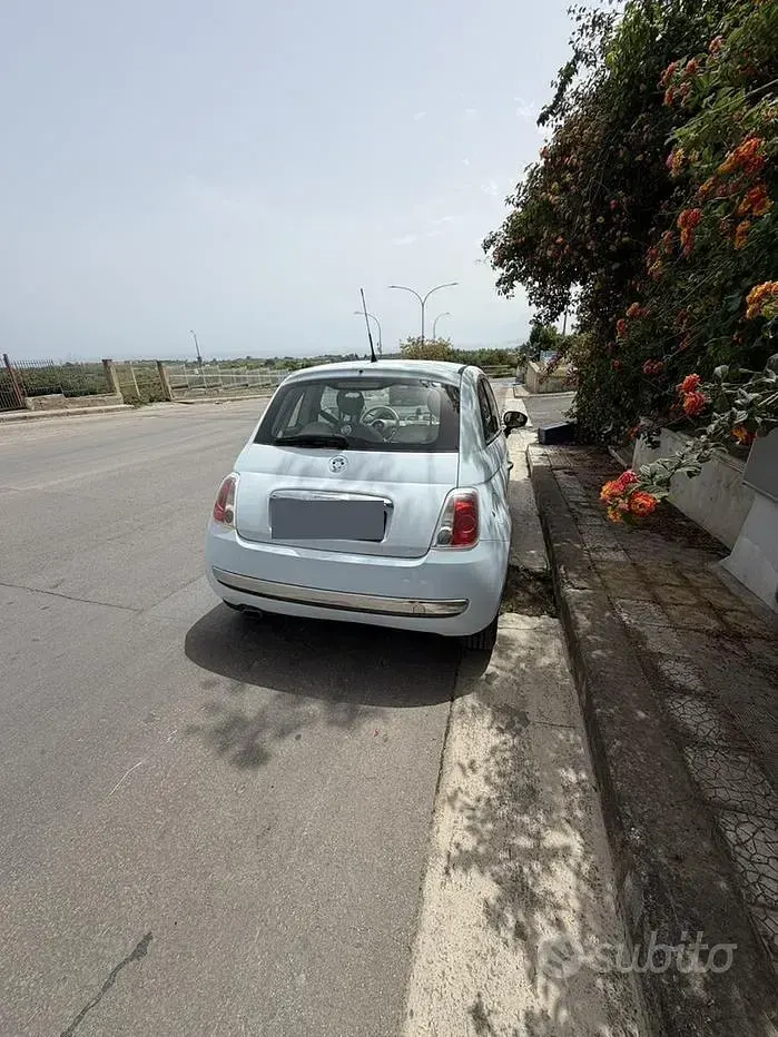 Usata Fiat 500 69 CV (50 kW) 2009 Blu Cabrio