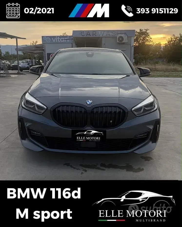 Usata BMW 116 M Sport 116 CV (85 kW) 2021 Grigio Utilitaria