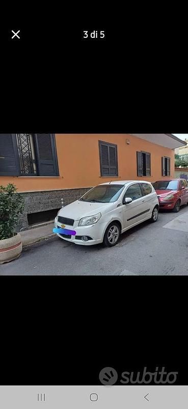 Usata Chevrolet Aveo 84 CV (61 kW) 2011 Bianco Berlina