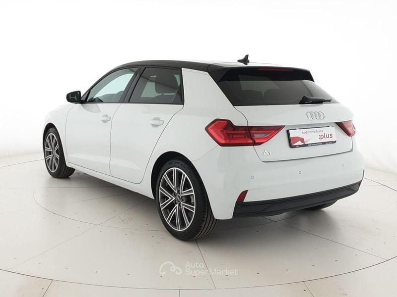 Usata Audi A1 Sportback Business 110 CV (80 kW) 2023 Bianco ghiacciaio metallizzato nero mito Utilitaria