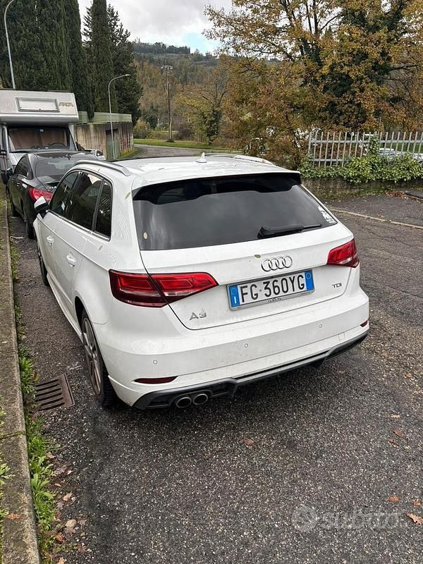 Usata Audi A3 S-Line 150 CV (110 kW) 2017 Bianco Berlina