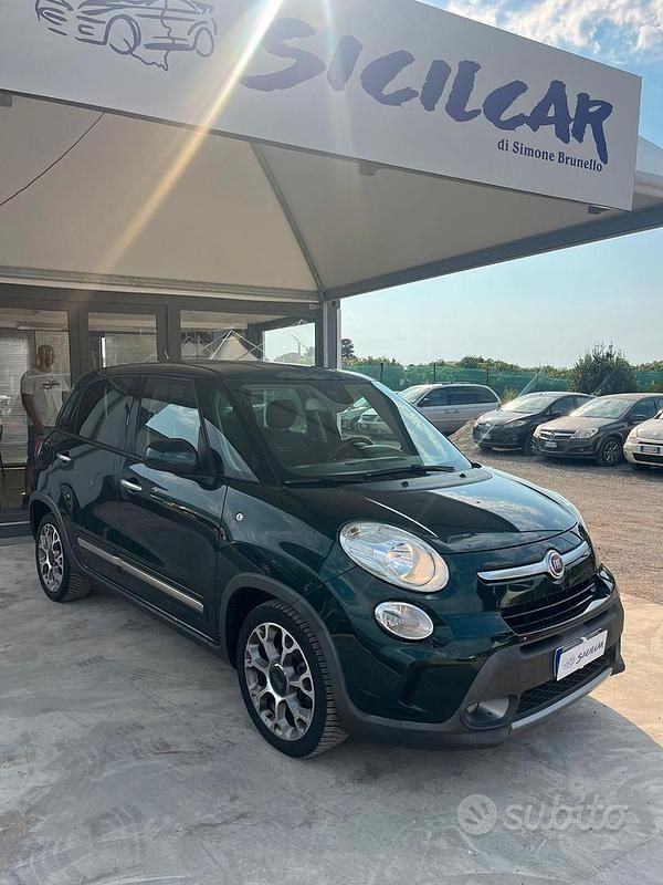Usata Fiat 500L Trekking 105 CV (77 kW) 2014 Verde Monovolume