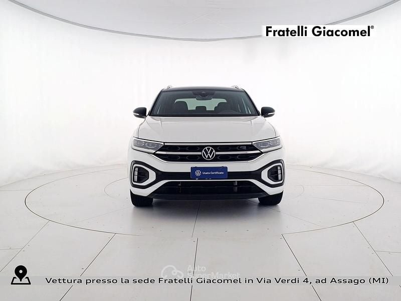 Usata VW T-Roc R-line Plus 116 CV (85 kW) 2025 Pure white nero SUV