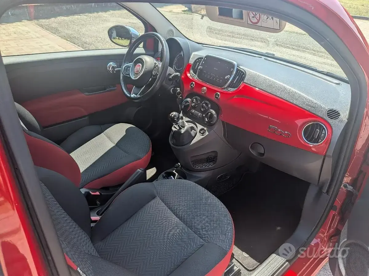 Usata Fiat 500 Mirror 69 CV (50 kW) 2018 Rosso Berlina