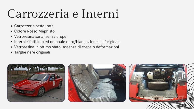 Usata Talbot Murena 1982 Rosso Coupé