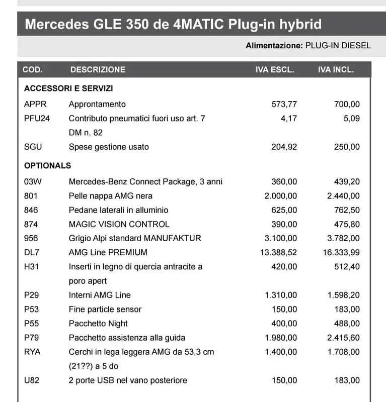 Usata Mercedes GLE350 Premium 194 CV (142 kW) 2024 SUV