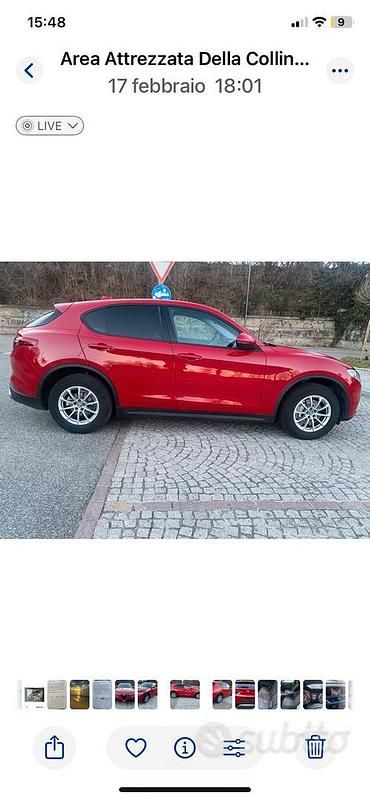 Usata Alfa Romeo Stelvio 180 CV (132 kW) 2018 Rosso SUV