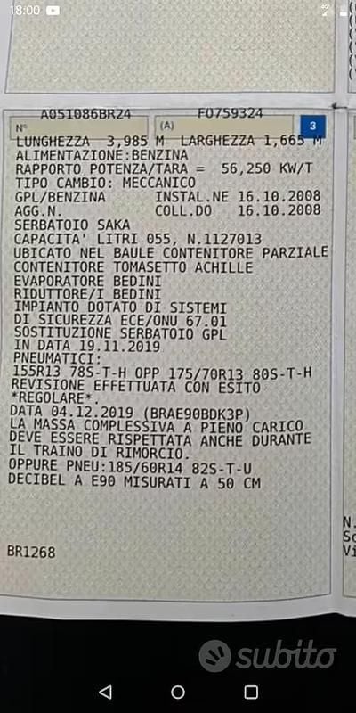 Usata VW Golf II 1990 Utilitaria