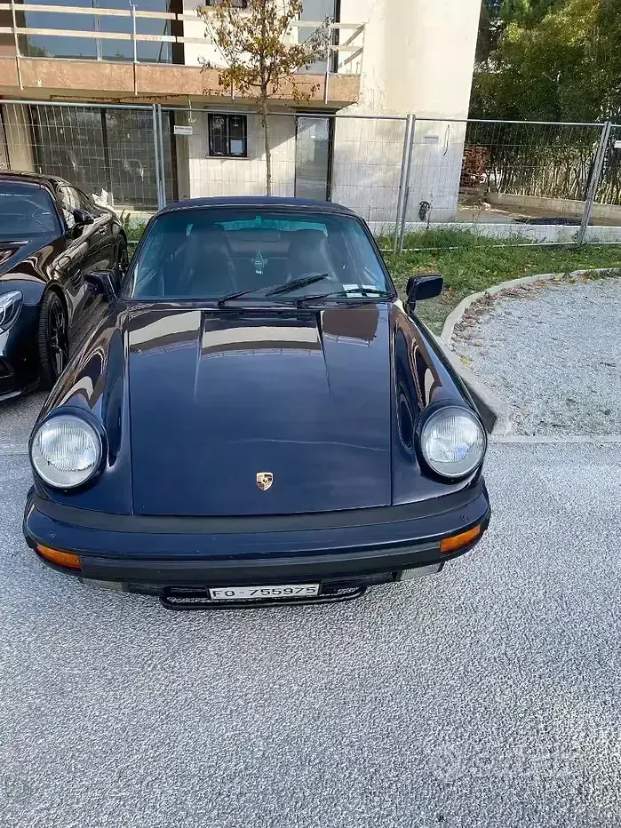 Usata Porsche 911 231 CV (169 kW) 1987 Blu Cabrio