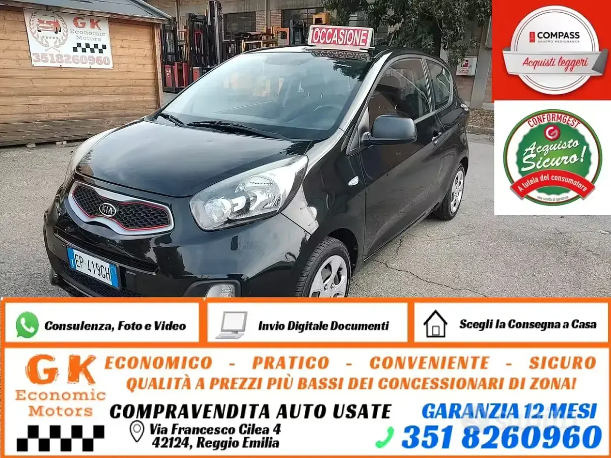 Usata Kia Picanto Urban 85 CV (62 kW) 2012 Utilitaria