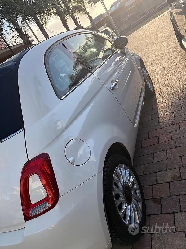 Usata Fiat 500C Lounge 69 CV (50 kW) 2016 Bianco Cabrio