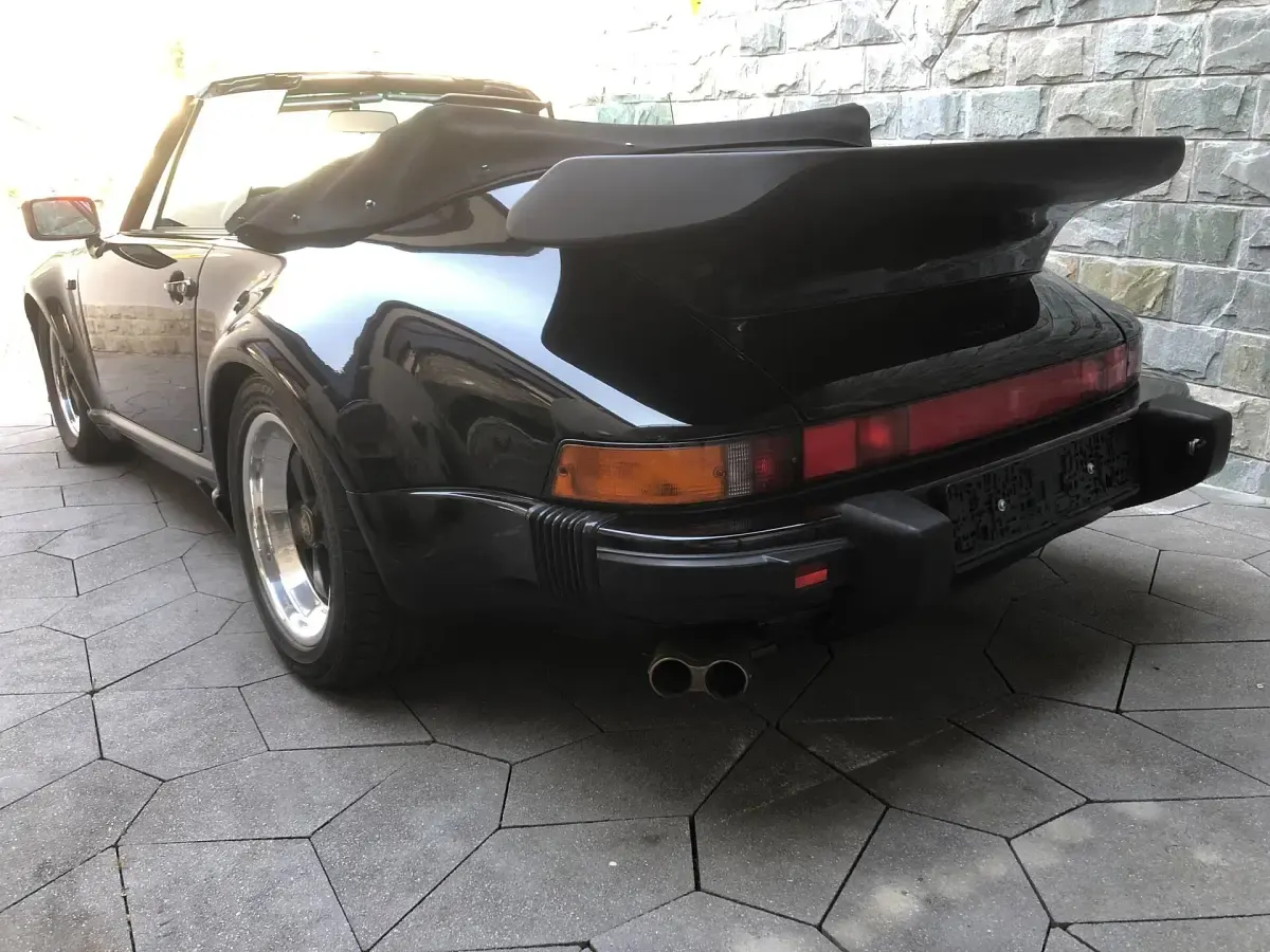 Usata Porsche 911 Turbo 300 CV (220 kW) 1989 Nero Cabrio