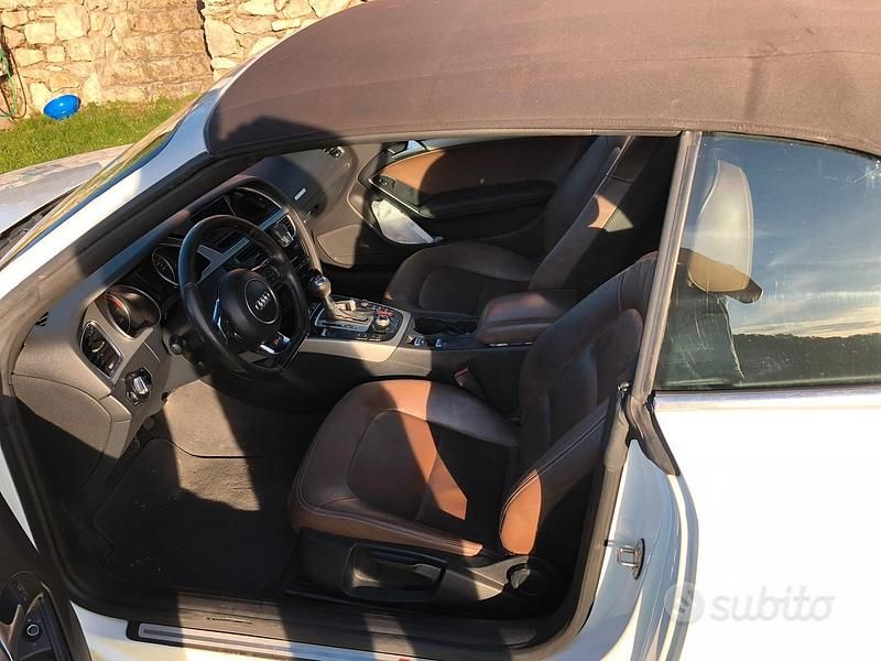 Usata Audi A5 Cabriolet 245 CV (180 kW) 2011 Bianco Cabrio
