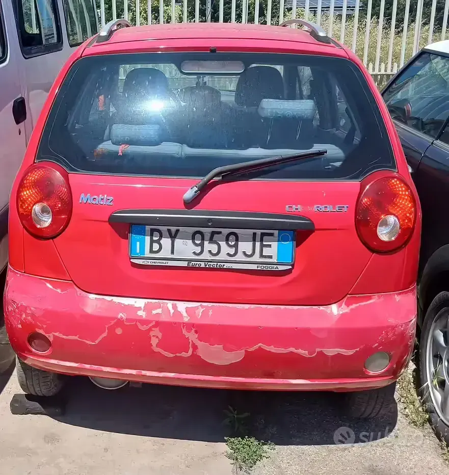 Usata Chevrolet Matiz 67 CV (49 kW) 2006 Rosso Utilitaria