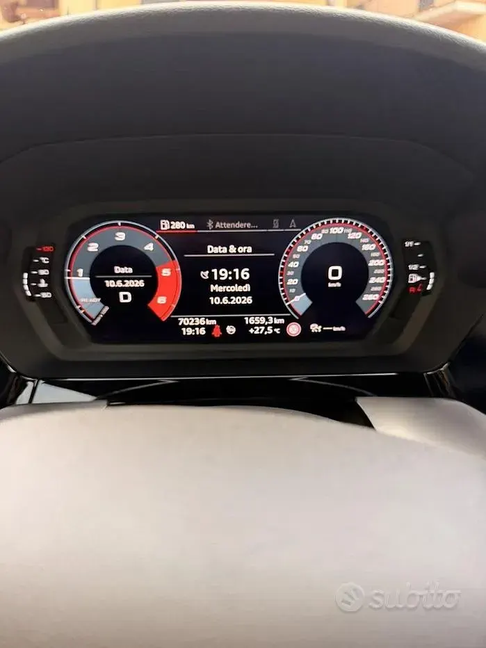 Usata Audi A3 150 CV (110 kW) 2020 Nero Berlina
