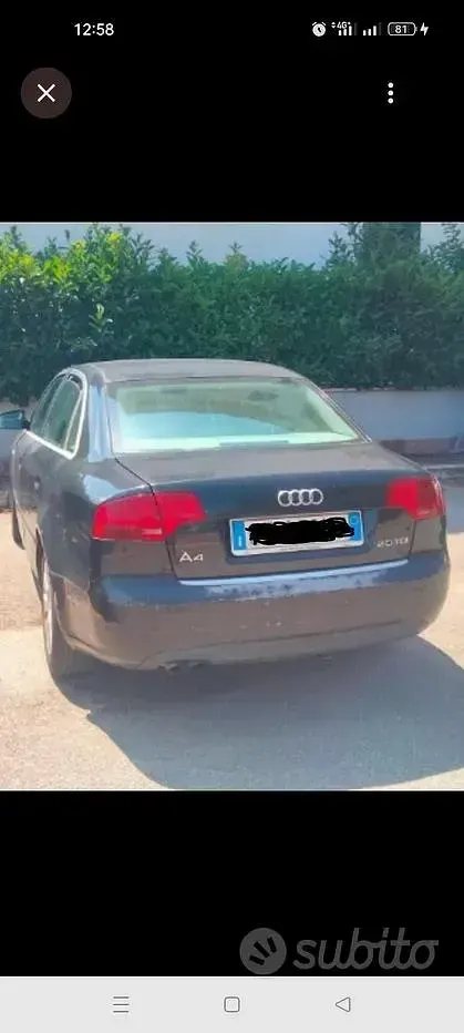 Usata Audi A4 140 CV (102 kW) 2006 Nero Berlina