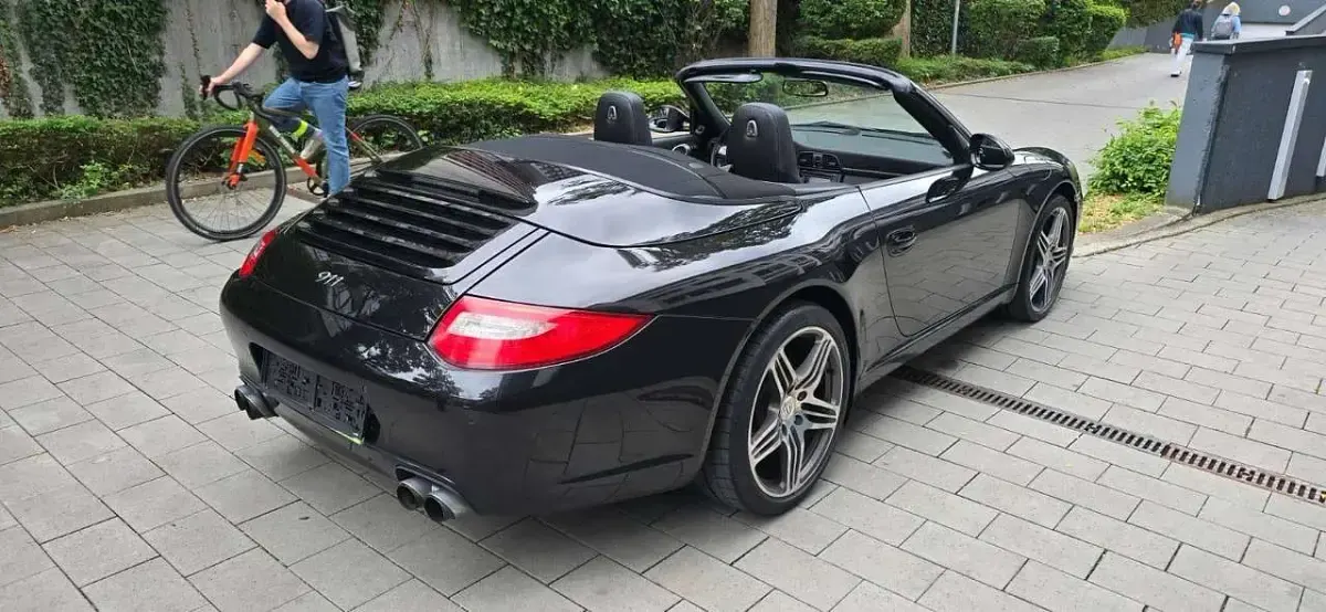 Usata Porsche 997 345 CV (253 kW) 2009 Nero Cabrio