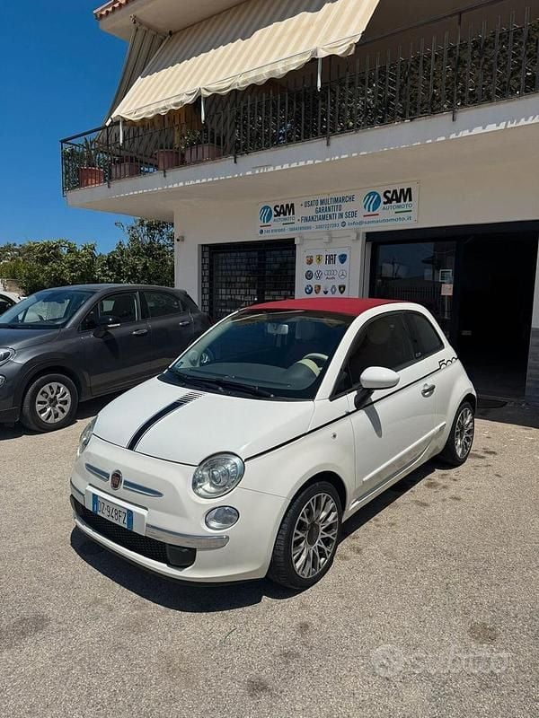 Usata Fiat 500C Rock 75 CV (55 kW) 2009 Bianco Cabrio