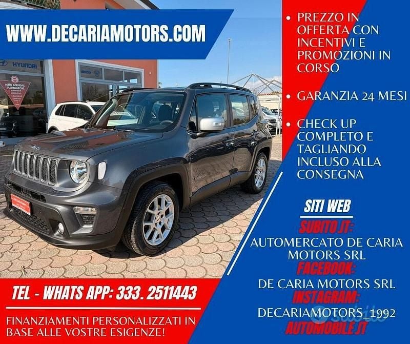 Usata Jeep Renegade Limited 130 CV (95 kW) 2022 Grigio SUV
