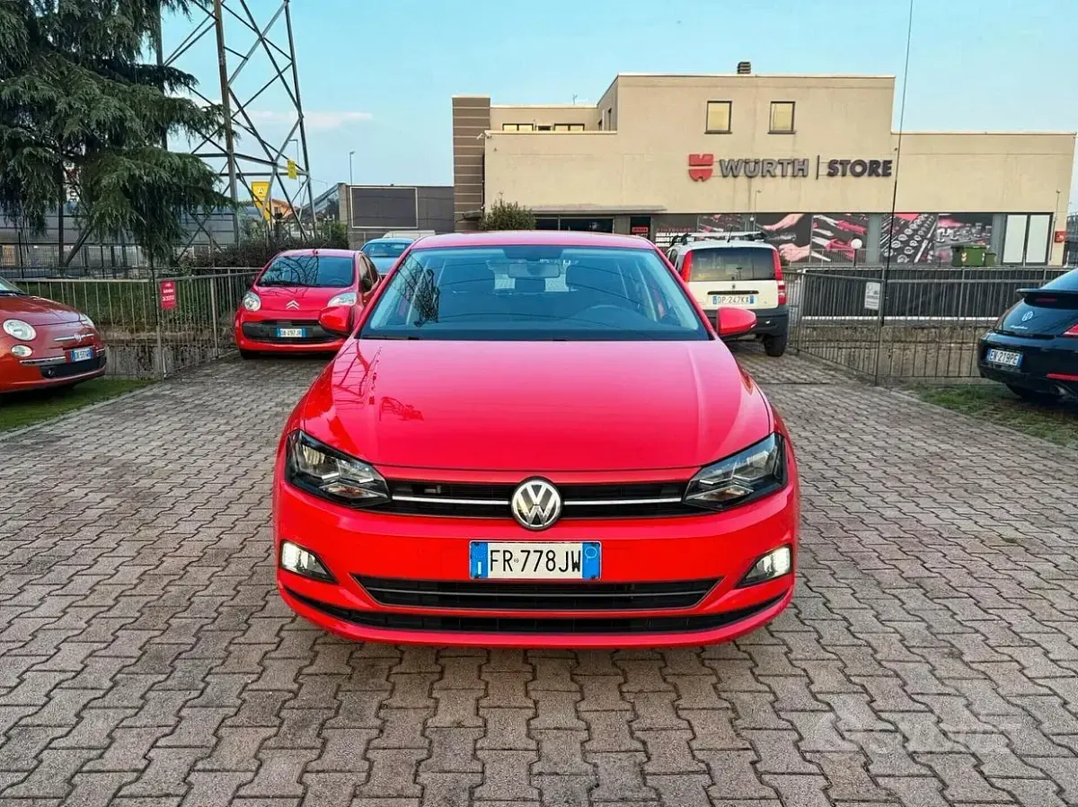Usata VW Polo 80 CV (58 kW) 2018 Rosso Utilitaria