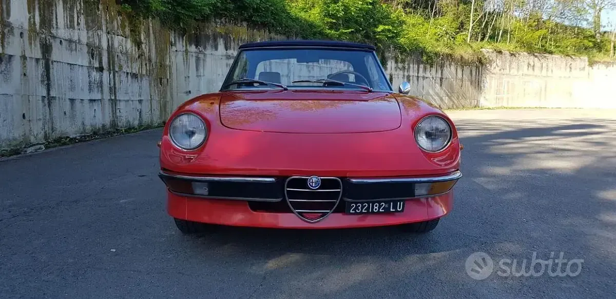 Usata Alfa Romeo GT Junior 104 CV (76 kW) 1970 Rosso Cabrio