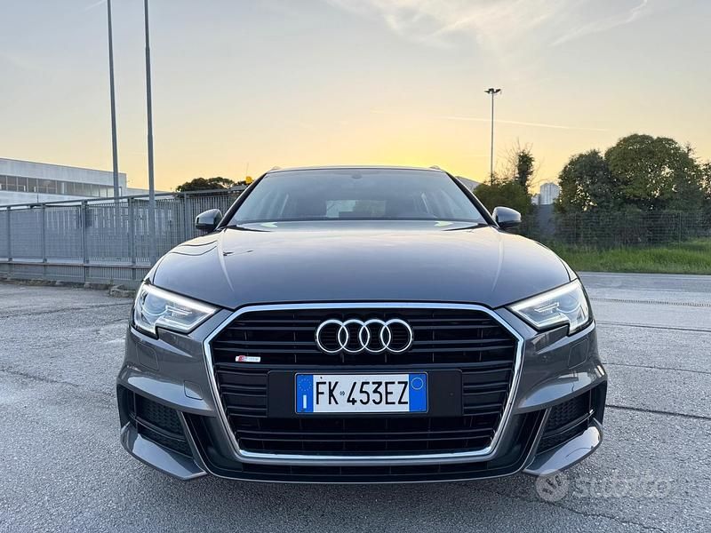 Usata Audi A3 S-Line 116 CV (85 kW) 2017 Grigio Berlina
