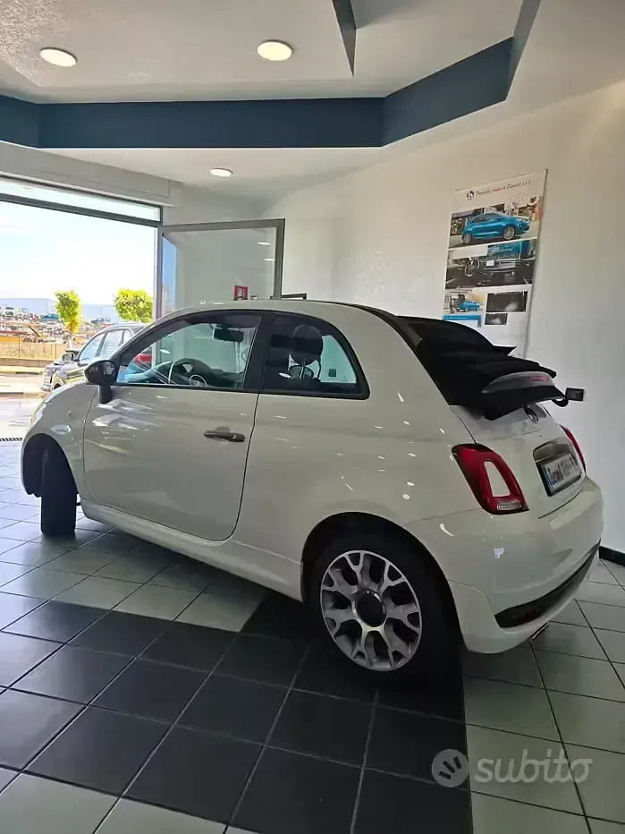 Usata Fiat 500C S 69 CV (50 kW) 2019 Bianco Cabrio