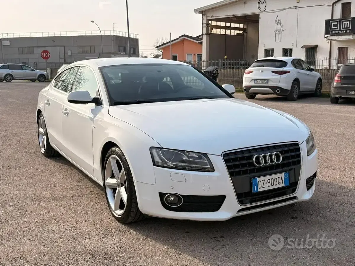 Usata Audi A5 Advanced 190 CV (139 kW) 2010 Bianco Coupé