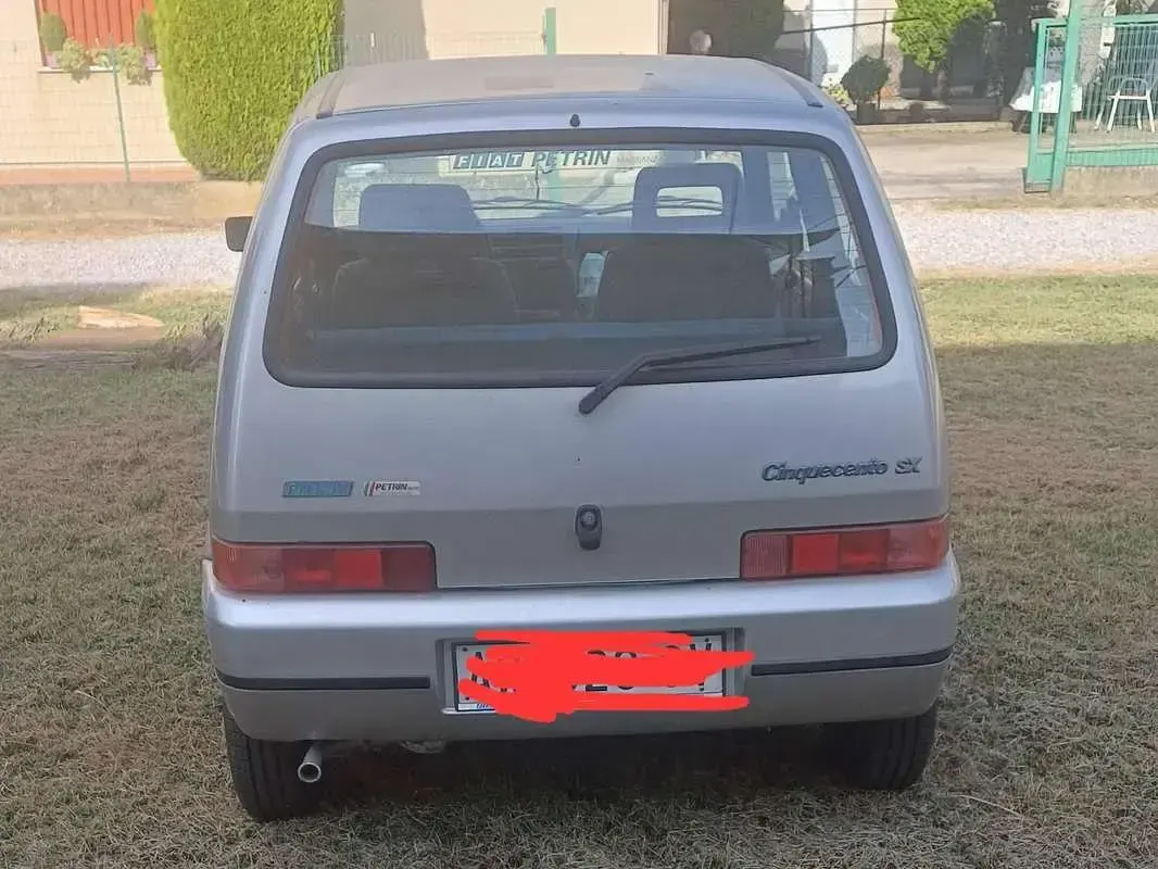 Usata Fiat Cinquecento 39 CV (28 kW) 1998 Argento Utilitaria