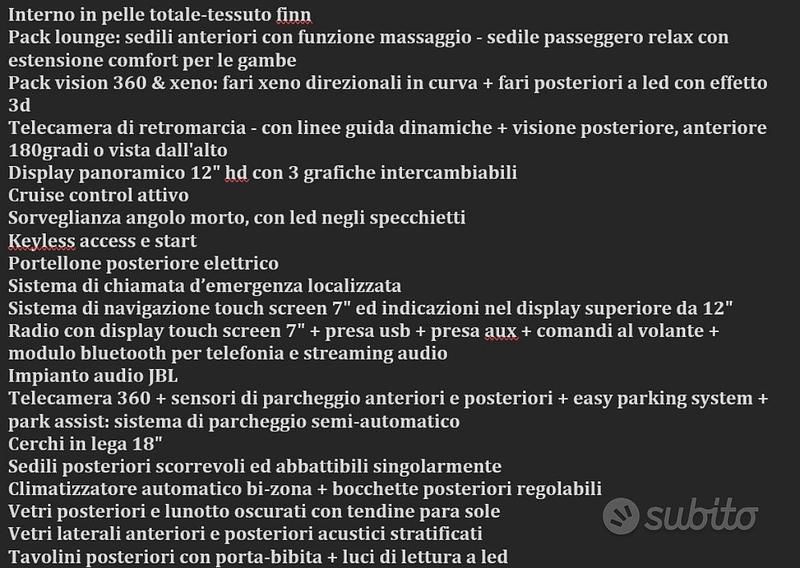 Usata Citroën C4 Picasso Exclusive 2013 Bianco Monovolume