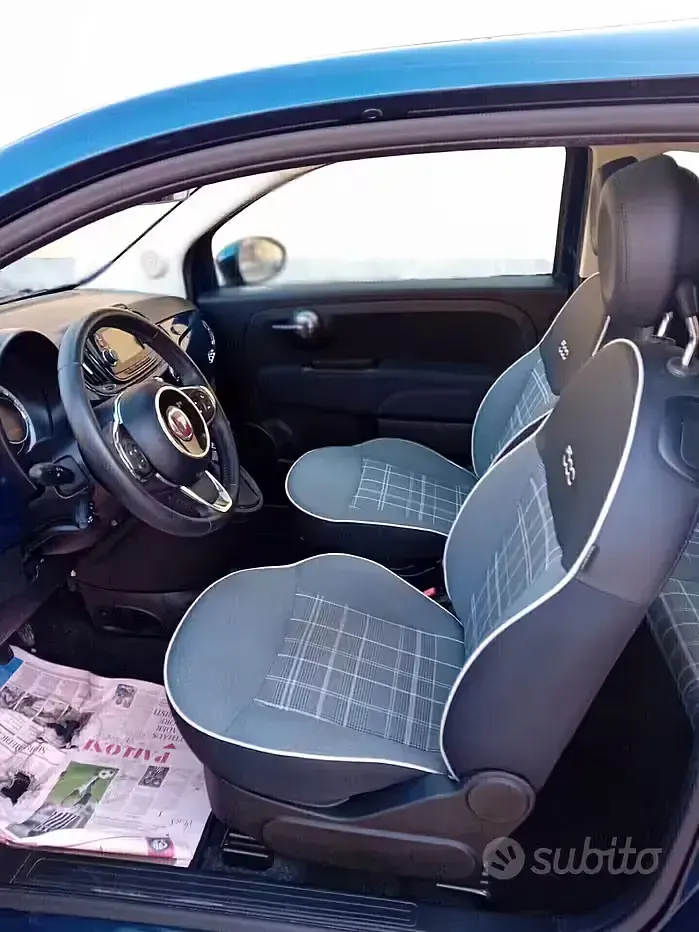 Usata Fiat 500 69 CV (50 kW) 2019 Blu Berlina