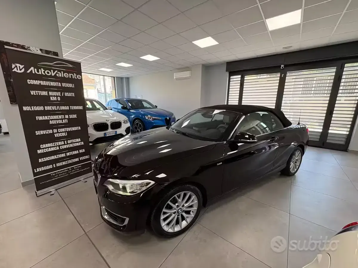 Usata BMW 218 Luxury Line 150 CV (110 kW) 2016 Marrone Cabrio