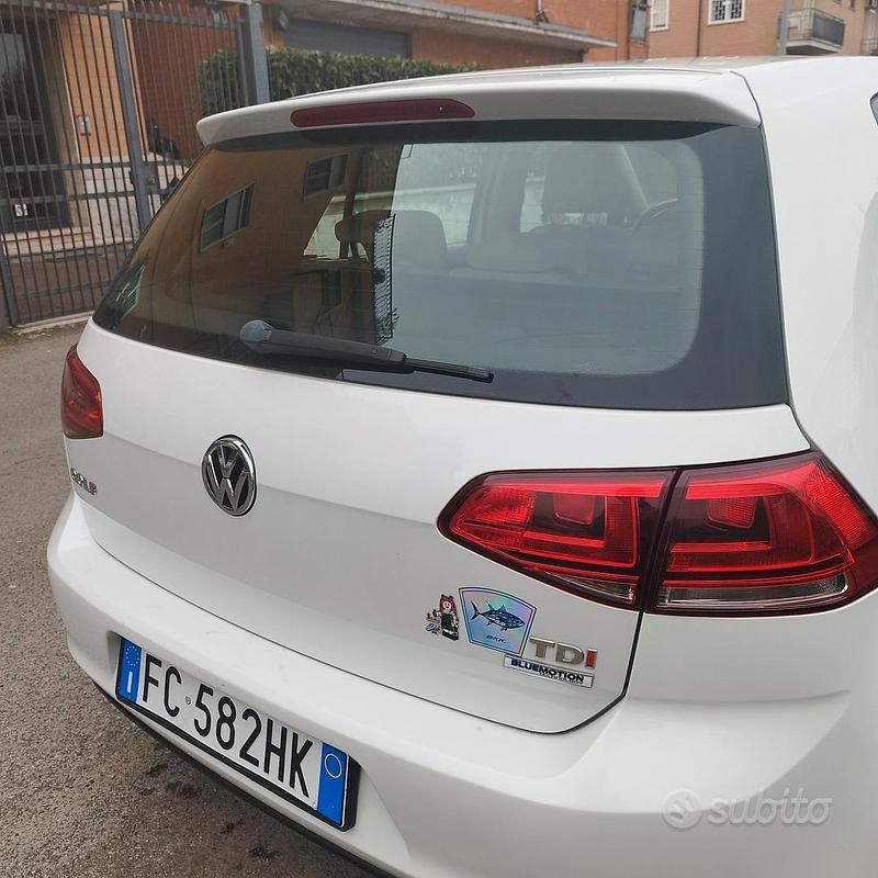 Usata VW Golf VII 110 CV (80 kW) 2017 Bianco Berlina