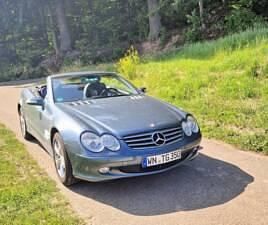 Usata Mercedes SL350 245 CV (180 kW) 2004 Blu Cabrio