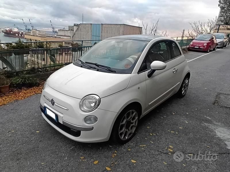 Usata Fiat 500 Lounge 95 CV (69 kW) 2012 Bianco Utilitaria
