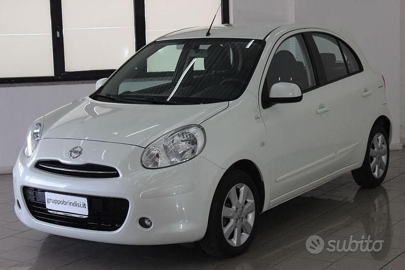 Usata Nissan Micra Acenta 98 CV (72 kW) 2011 Bianco Utilitaria