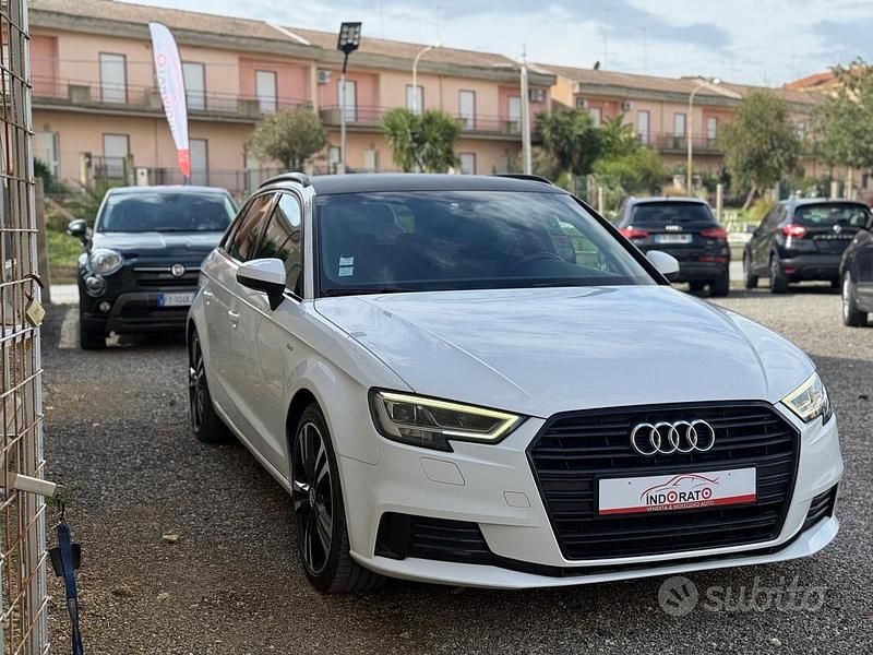 Usata Audi A3 150 CV (110 kW) 2018 Bianco Berlina