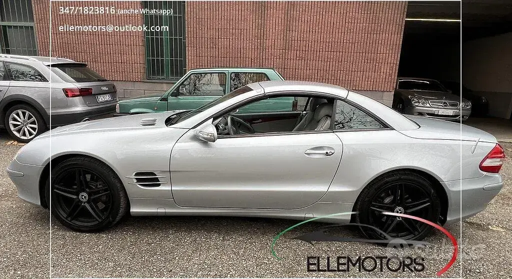 Usata Mercedes SL500 Elegance 306 CV (225 kW) 2002 Blu Cabrio