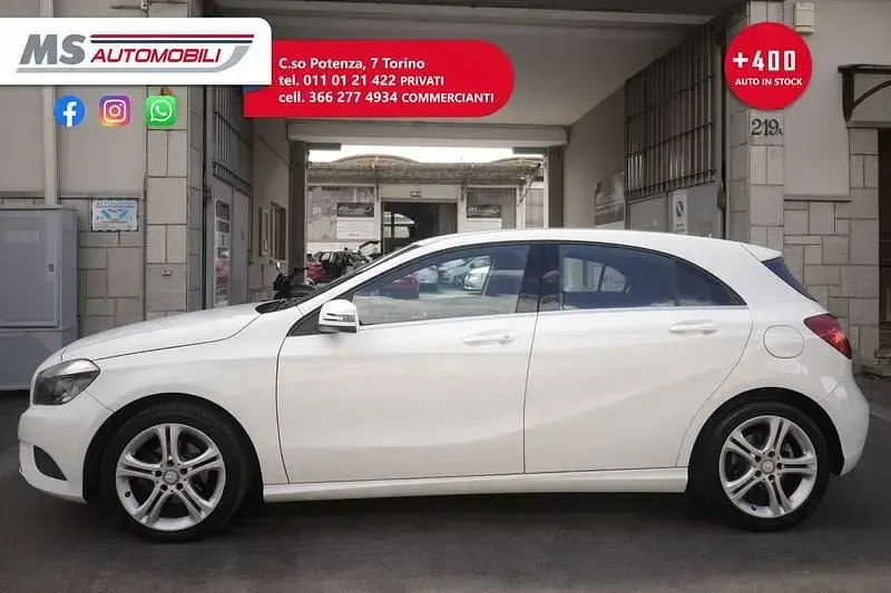 Usata Mercedes A160 Premium 90 CV (66 kW) 2015 Bianco Utilitaria