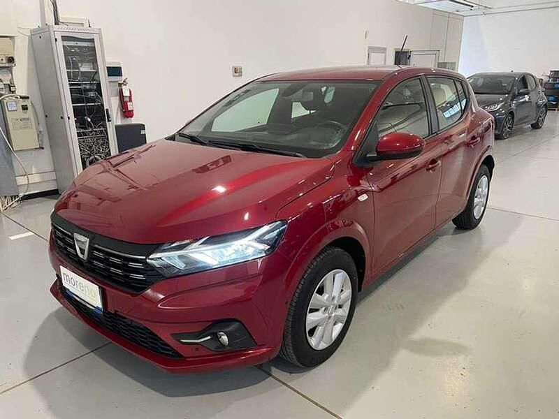 Rosso Usata 2022 Dacia Sandero Expression Due volumi | 13.990 € (Buon prezzo) - Immagine 1/4