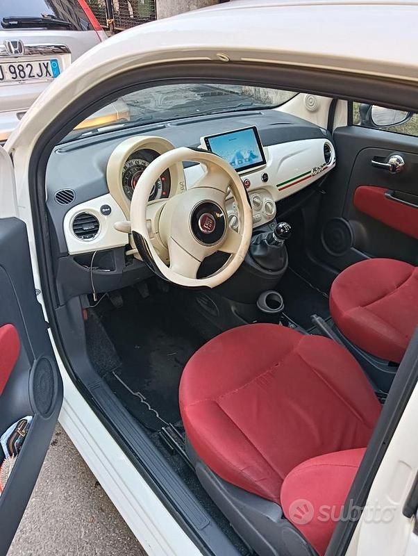 Usata Fiat 500 69 CV (50 kW) 2009 Bianco Cabrio