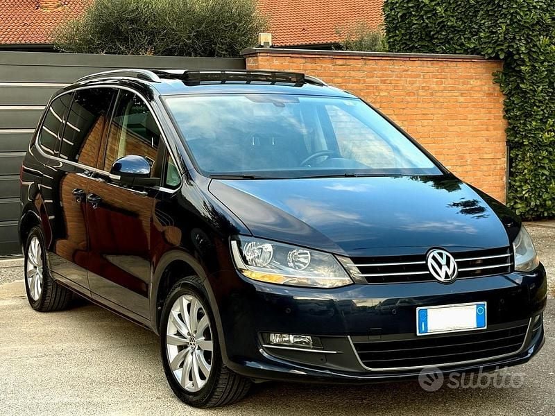 Usata VW Sharan 140 CV (102 kW) 2014 Blu Monovolume