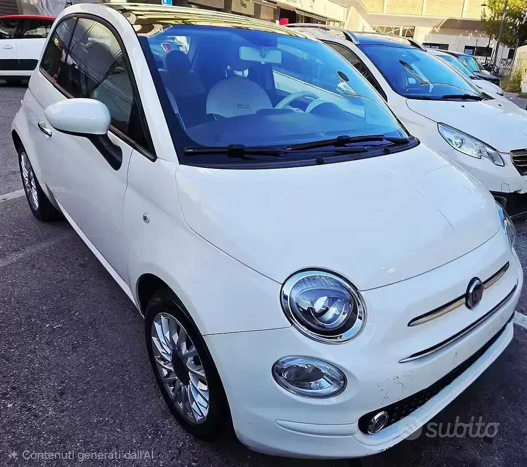 Usata Fiat 500 Lounge 69 CV (50 kW) 2018 Bianco Utilitaria