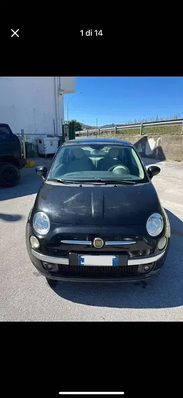 Usata Fiat 500 Lounge 69 CV (50 kW) 2008 Nero Utilitaria