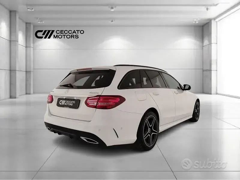 Usata Mercedes C220 Premium 194 CV (142 kW) 2019 Bianco Station wagon