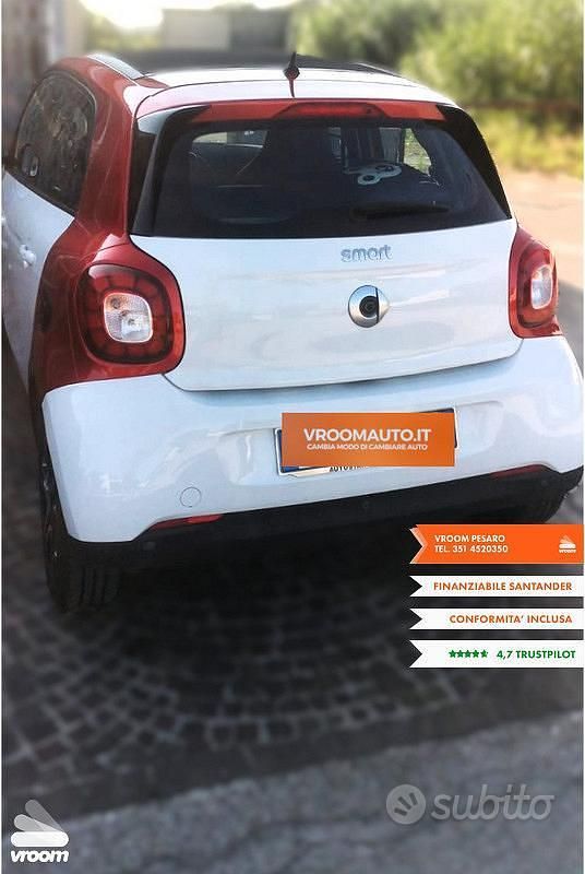Usata Smart ForFour Prime 71 CV (52 kW) 2017 Bianco Utilitaria
