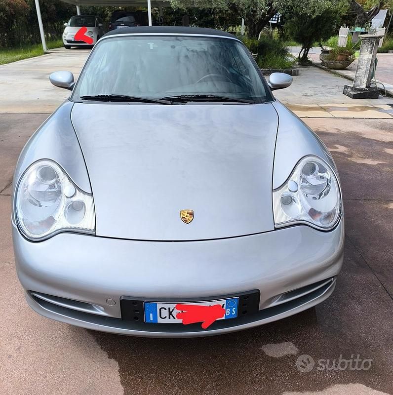 Usata Porsche 911 Carrera 4 320 CV (235 kW) 2003 Grigio Cabrio