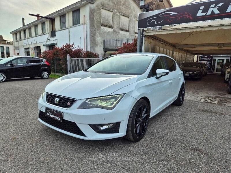 Usado Seat Leon FR 184 CV (135 kW) 2014 Blanco Berlina