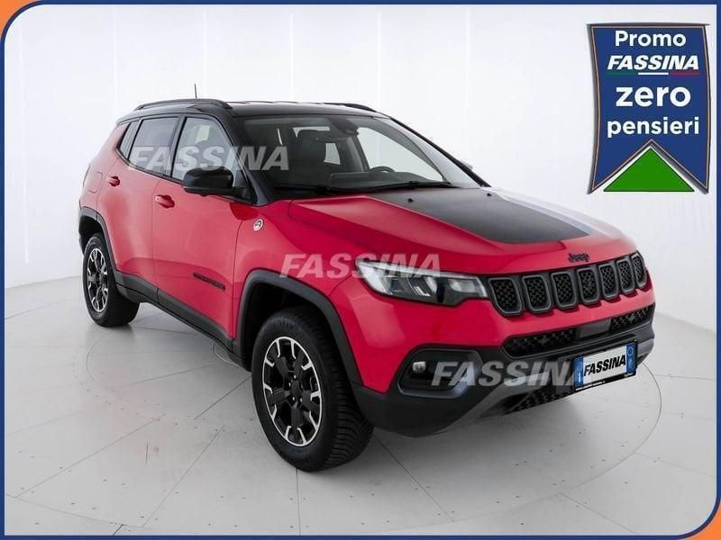 Rosso/nero Usata 2022 Jeep Compass Trailhawk SUV | 26.800 € (Molto cara) - Immagine 1/4