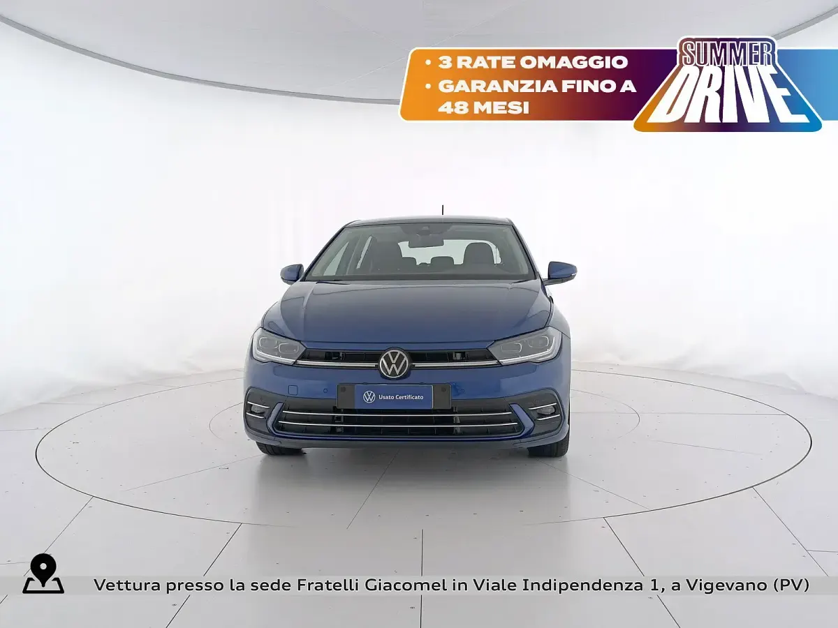 Usata VW Polo Style 95 CV (69 kW) 2023 Reef blue metallizzato Utilitaria
